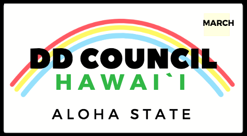 DD Council Hawaii (Aloha State) on Hawaii license plate